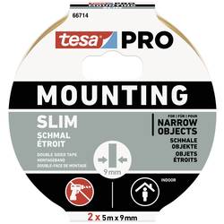 tesa Mounting PRO Schmal 66714-00000-00 Montageband Weiß (L x B) 10 m x 9 mm 2 St.