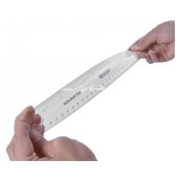 Westcott Flachlineal, 150 mm, flexibel, transparent (15 cm, Kunststoff) (E-10122 00)