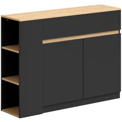 SIDEBOARD Küchenschrank mit Schublade, verstellbare Ablage, Aufbewahrungsschrank
