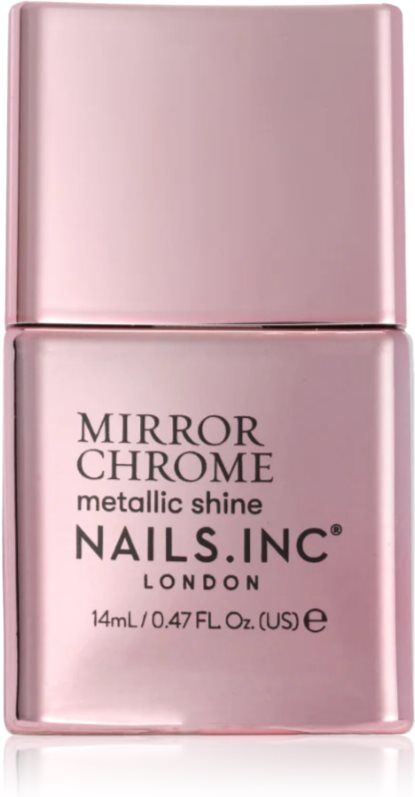 Nails Inc. Mirror Chrome Nail Polish with high gloss effect shade You're being Chromatic 14 ml