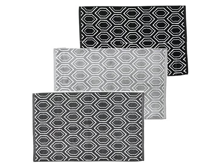 DONE Tapis de bain Ethno - Noir & Blanc - 50x70cm