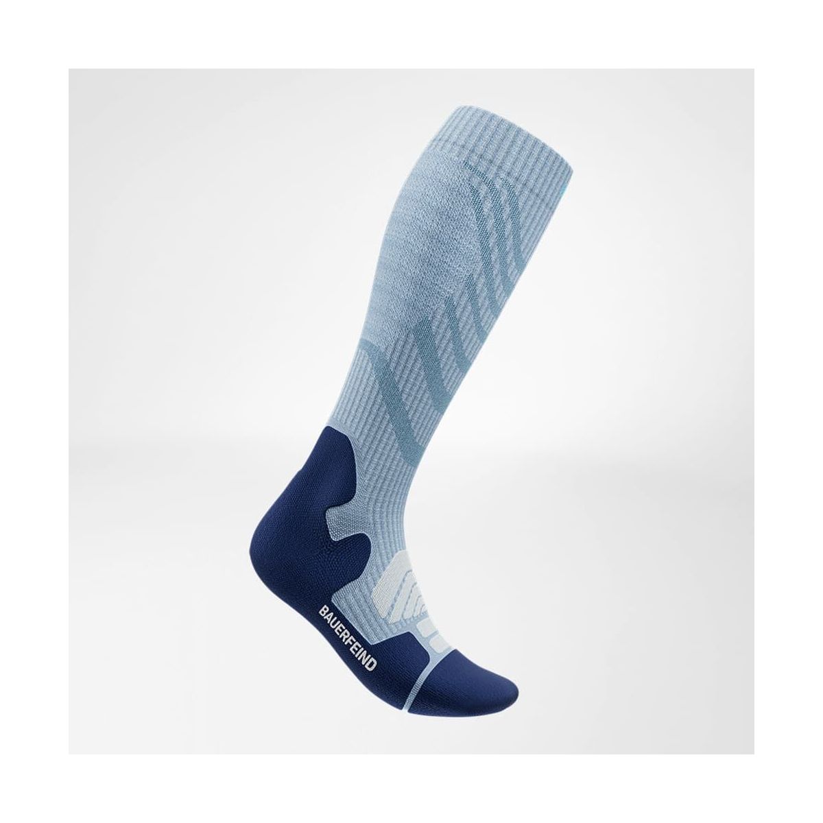 Bauerfeind Outdoor Merino Comp.Socks Wom,l sky blue (SKY-BLU) 43-46 70000517
