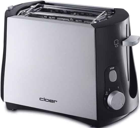 Cloer 3410 Toaster 825 W 2 Scheibe(n)