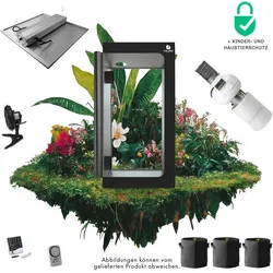 Caluma Growset L (100 x 100 cm, 240 W Premium-Lüftungsset) - 240 W, PrimaKlima-Lüftungsset