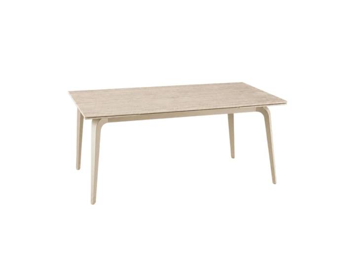 Table extensible céramique décor travertin 160-240 cm