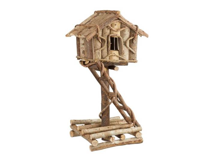 Relaxdays Vogelhaus stehend zur Dekoration