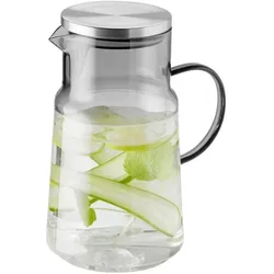 APS Saft- / Wasserkanne, Serviergefässe, Transparent, Silber