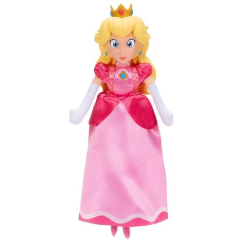 Jakks Pacific Super Mario Galaxy Movie Prinses Peach Knuffel 23 cm