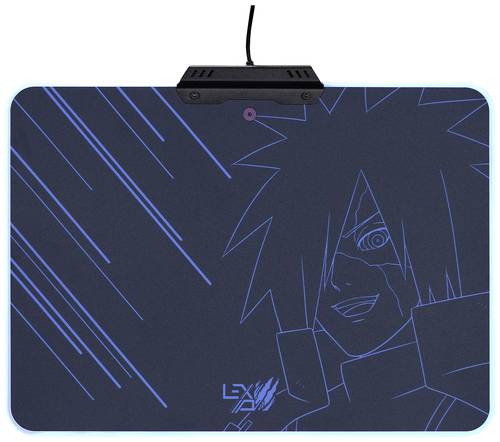 Lexip Naruto Shippuden Madara Destruction Gaming-Mauspad Beleuchtet Schwarz, Blau