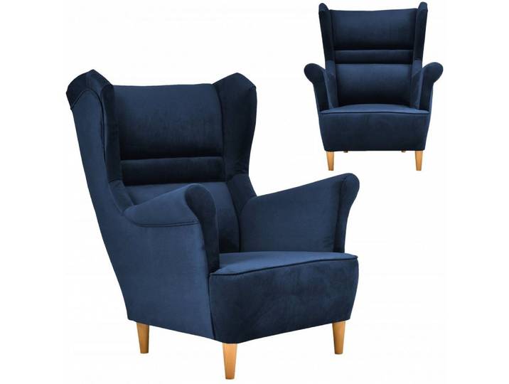 Family Meble Sessel Family Meble Ohrensessel Zoja mit New Velo 109 Veloursbezug 84x92x104