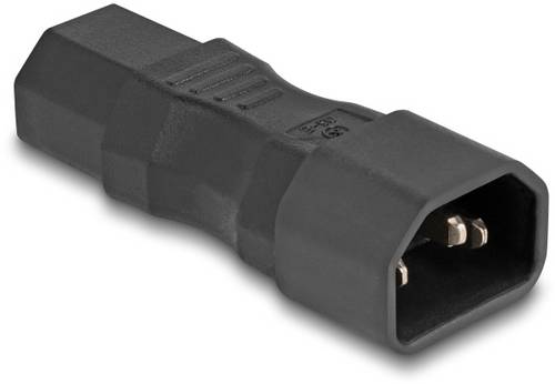 Delock 80467 Netz-Adapter Kaltgeräte-Buchse C13 - Stecker C14 Schwarz 1 St. Bag