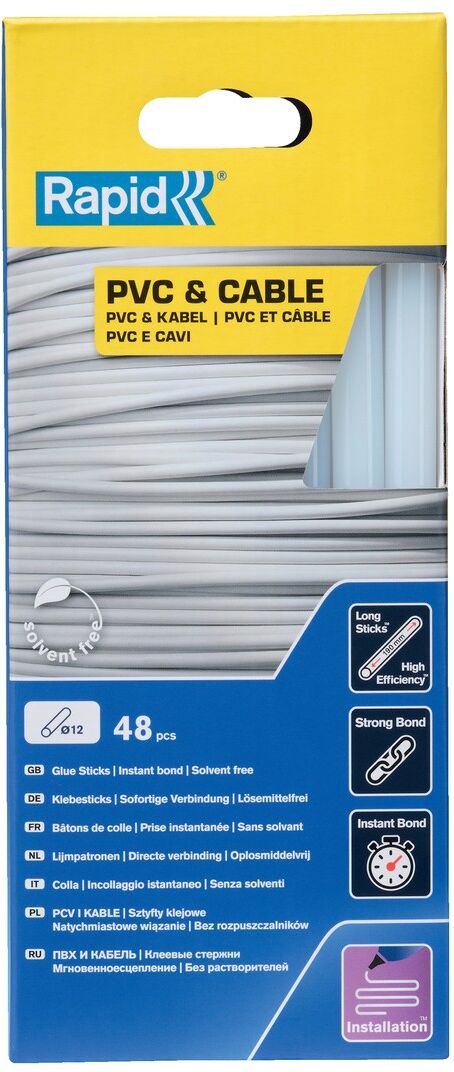 Isaberg Rapid AB Rapid 12 mm Klebesticks PVC & Kabel