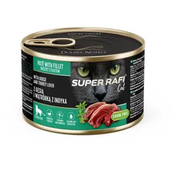 DOLINA NOTECI Super Rafi Cat P&F mit Gänse- und Truthahnleber für sterilisierte Katzen 185g