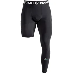 Gamepatch, Unisex, Funktionsunterhose, Single-leg tights LEFT (XS), Schwarz