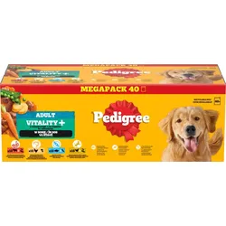 PEDIGREE Adult Vitality+ Nassfutter für Hunde in Soße 40x85g