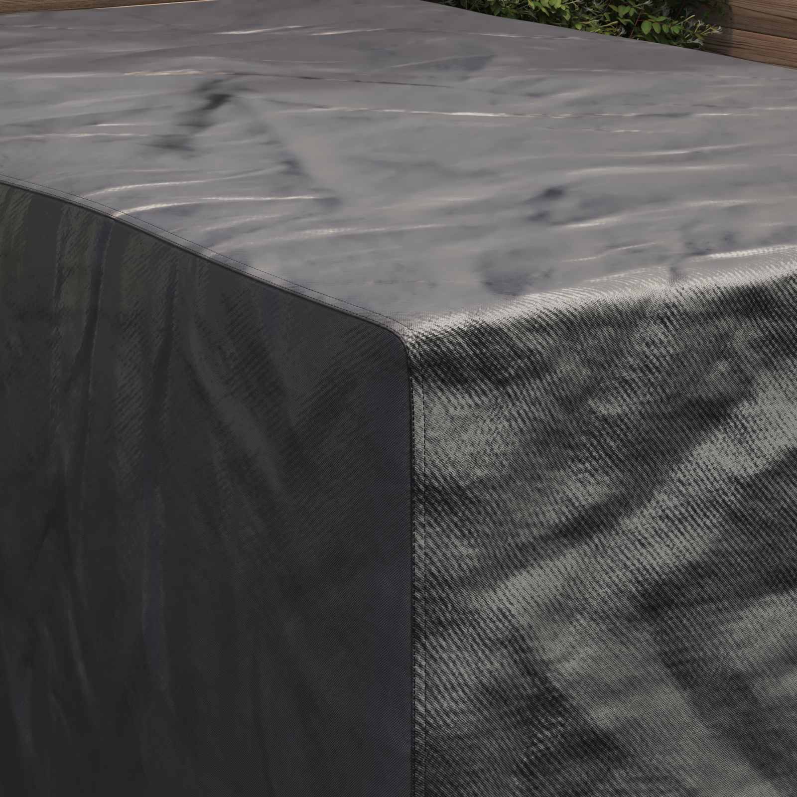 vidaXL Housse pour meubles Uni Noir 143 x 225 x 90 cm 210D