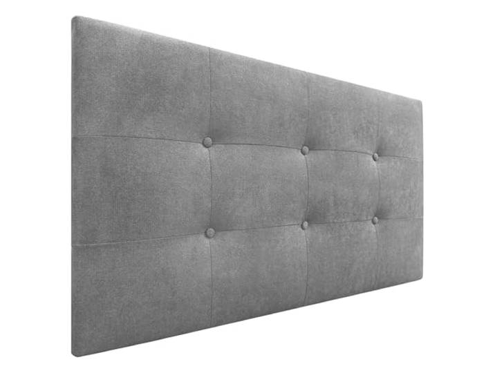 DHOME Gepolstertes Kopfteil ACUALINE 8cm Dick - Stoff und Kunstleder für Betten (Stoff Grau, 95cm für 80/90 Betten)