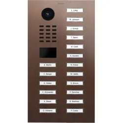 DoorBird D2218V IP Video Türsprechanlage – Echte Baubronze