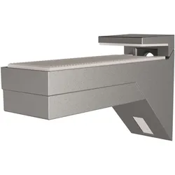 Italiana Ferramenta, Möbelausstattung, Tablar-Klemmträger Kalabrone, Materialstärke 8-30 mm, Zinkdruckguss silberfarbig