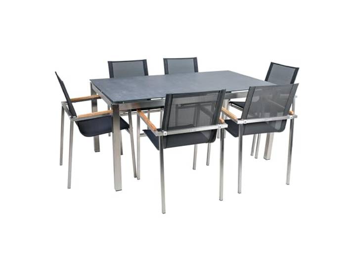 Edelstahl Dining Set Sydney 7-teilig