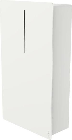 Hygienebox aus Edelstahl Mülleimer zur Wandmontage 11 L LOKI dan Dryer 4110, Farbe:Weiß