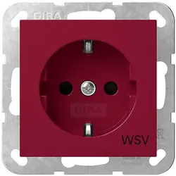 Gira SCHUKO-Steckd. SH WSV Rot 4453108