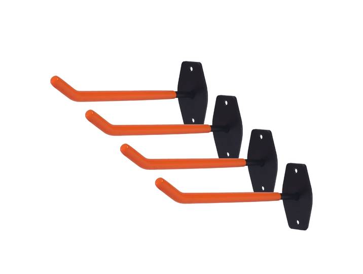 Reifen Wandhalterung 4er Set 25 x 9 cm orange