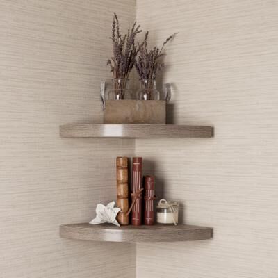 Danya B Corner Radial Shelves (Set of 2)