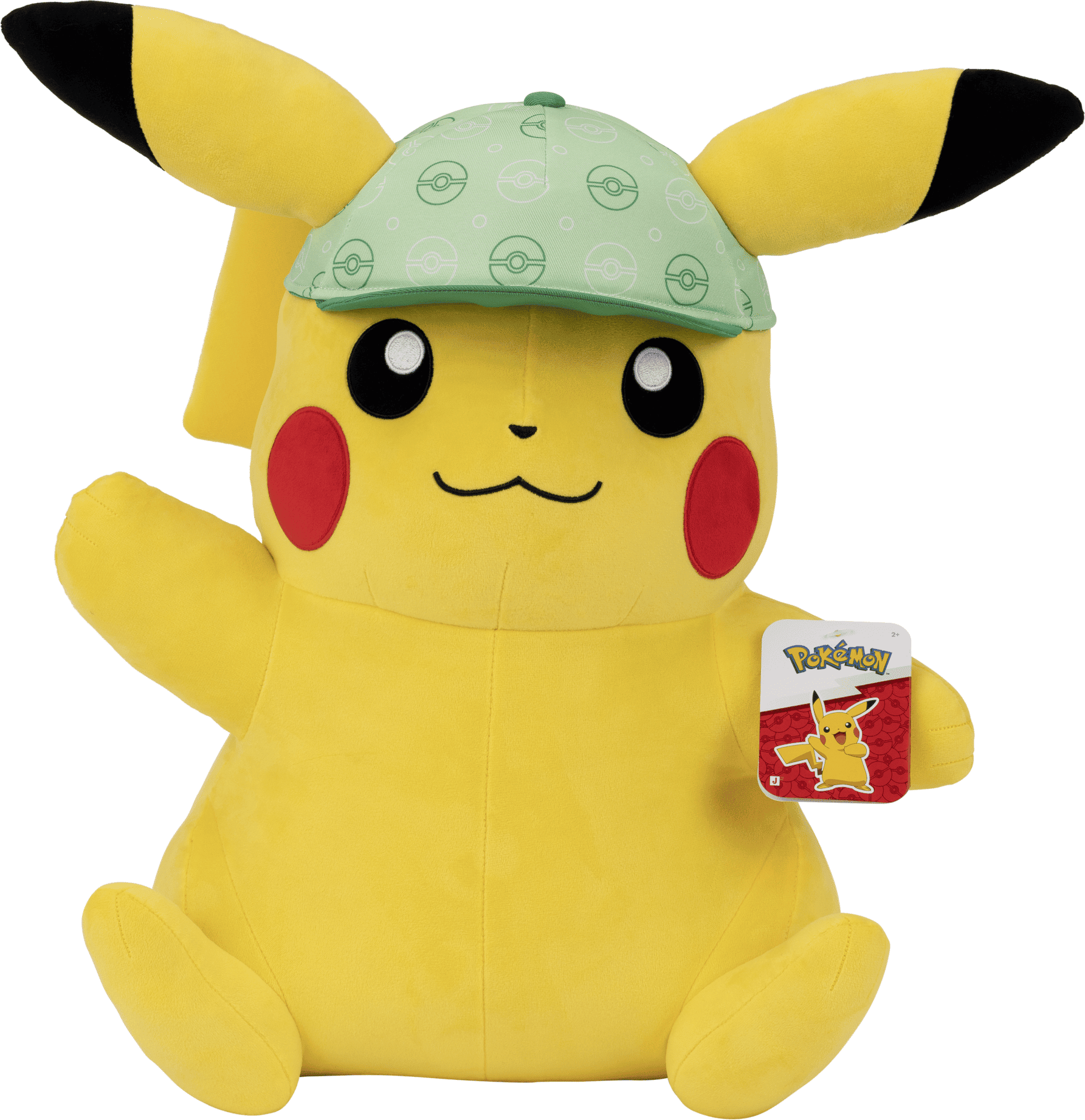 Pokémon 24-Inch Pikachu Plush with Hat - Officially Licensed Jazwares Toy - 61 cm Tall