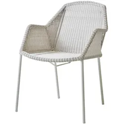 Stapelstuhl Breeze Cane-line Geflecht lichtgrau, Designer Christina Strand, Niels Hvass, 60x83x62 cm