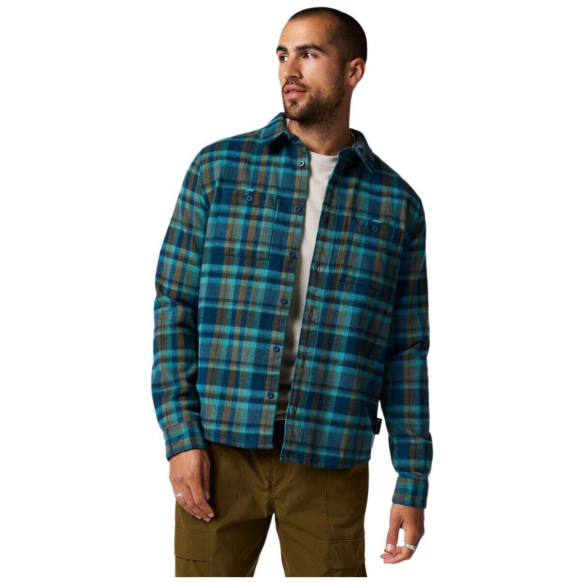 Cotopaxi Mero Organic Flannel Shirt indigo plaid L LSFL-F26-INPL-M-L