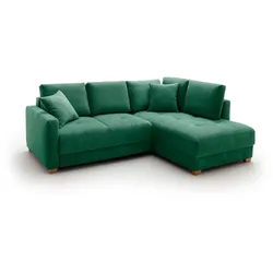 Ecksofa Pierre de Luxe Stoff Forest