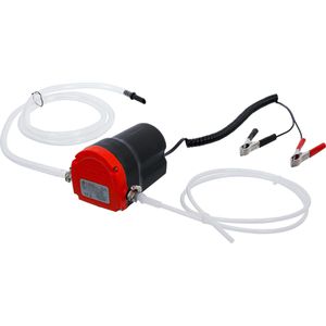 BGS-technic Ölabsaugpumpe 99910, elektrisch, 12 V, für Motoröl & Diesel, mit 3 m Schlauch, ca. 0,2 l/min