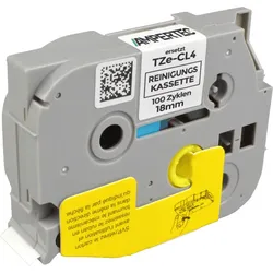 Reinigungsband kompatibel zu TZe-CL4 18mm 100 Zyklen