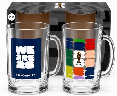 FIFA 2026 Trophy & We Are Mugs Set of 2 - 21 oz