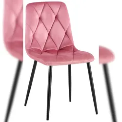 CLP Esszimmerstuhl Clairton Samt/rosa