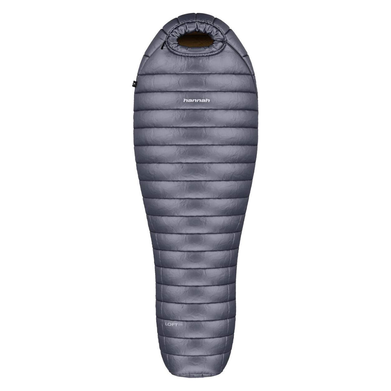 Hannah Outdoor mummyslaapzak Loft 250 Ebony 185L lichtgewicht dons -8C - Grijs (185 cm) (444536)