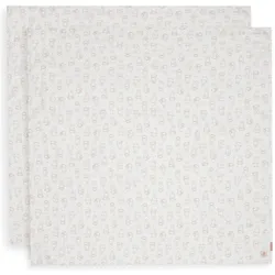 Jollein, Pucktuch + Nuscheli, Mullwindeln Hydrophil 115x115cm Miffy Moments - Light Terra - 2 Stück (115 x 115 cm)