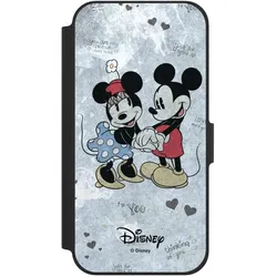 Nivocase Klapphülle für Apple iPhone 12 Handyhülle aus Kunst Leder NIVOflip schwarz Disney Vintage (Apple iPhone 12), Smartphone Hülle, Schwarz