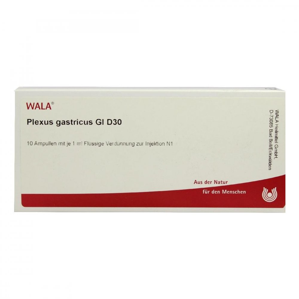 WALA Heilmittel GmbH Plexus Gastricus Gl D30 Ampullen 04626989