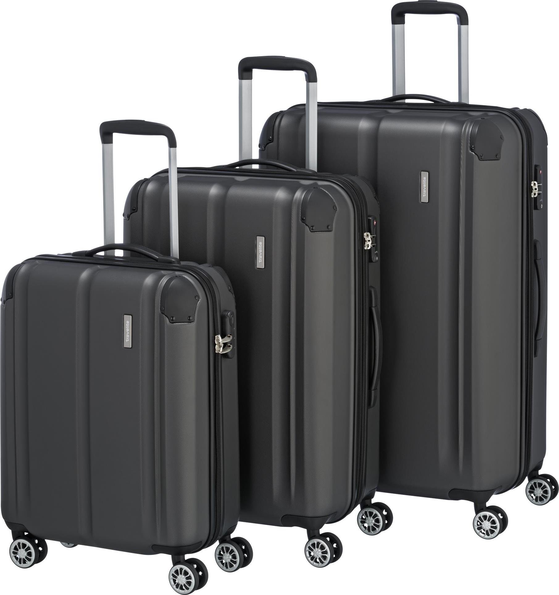 Koffer TRAVELITE CITY 4W S,M,L ANTHRAZIT Größe: S,M,L