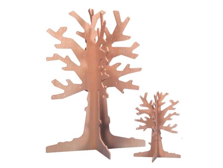 EDUPLAY Lernspielzeug Jahresthemen Laubbaum aus Birkenholz, klein 50cm