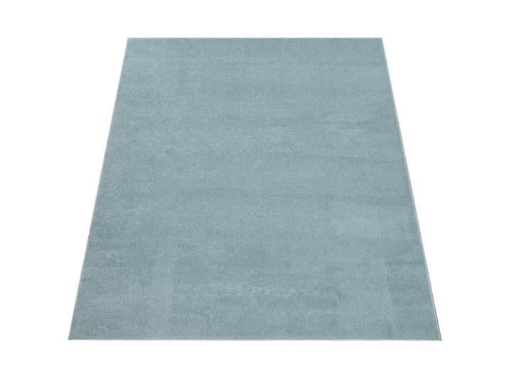 Paco Home Kurzflorteppich 200/200 cm Porto 890, Türkis, Quadratisch, 200x200 cm, strapazierfähig, für Fußbodenheizung geeignet, Teppiche und Böden, Teppiche