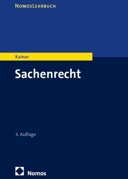Friedemann Kainer - Sachenrecht - Preis vom 09.10.2026 07:28:09 h