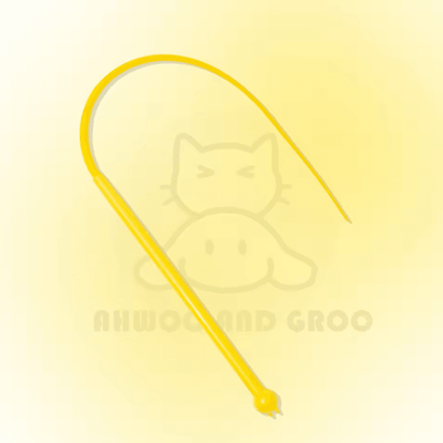 Inspire Picks WiggleTail Interactive Mouse Tail Cat Teaser Wand With Bell yellow