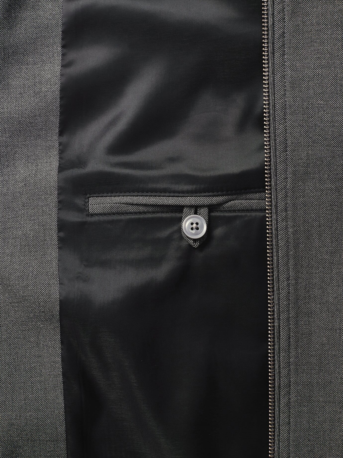 Walbusch Anzug-Blouson mit Kragen, Regular Fit, Farbe Grau, 106, mit Umlege-Kragen elastische Ware Herren