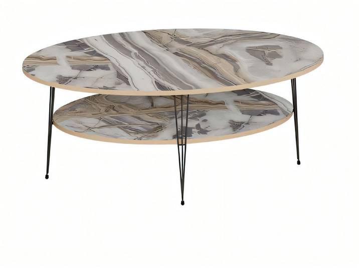 Xlmoebel Couchtisch Moderner mehrfarbiger Holz-Couchtisch von XLMOEBEL (Packung, Couchtisch), Made in Europa