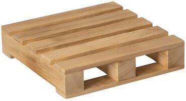Vintiquewise Rustic Wooden Pallet Display Stand Natural Wood Riser for Home Decor Table Centerpiece Candle or Dessert Holders