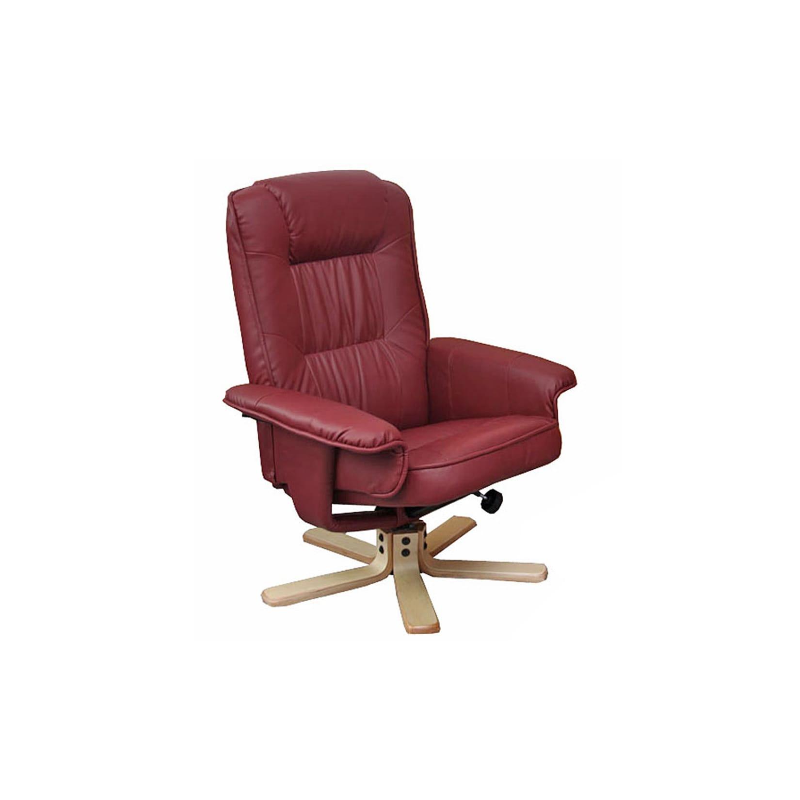 Relaxsessel Fernsehsessel Sessel ohne Hocker H56 Kunstleder MVG-zertifiziert ~ bordeaux
