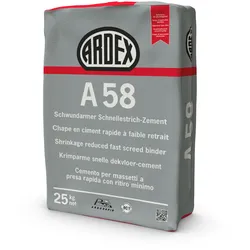 Ardex A58 Schwundarmer Schnellestrich-Zement 25 kg Papiersack